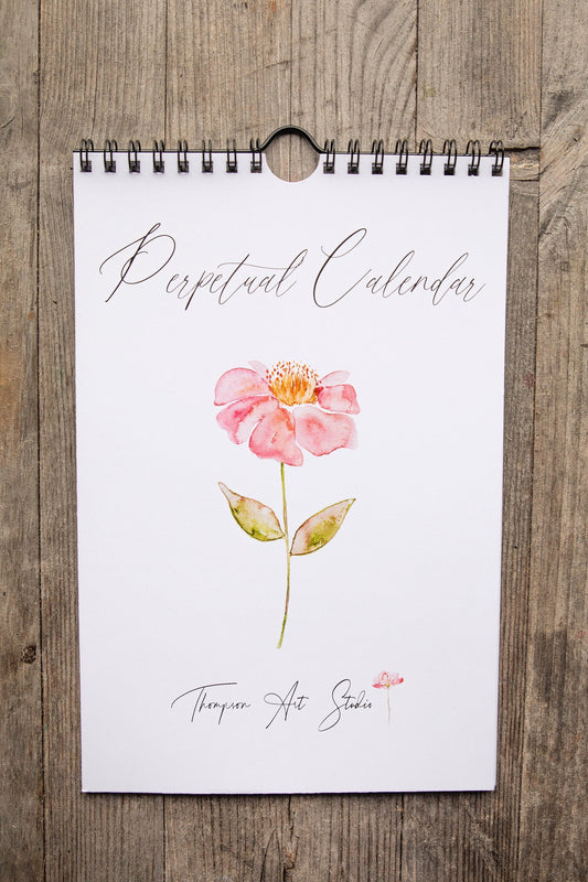 Perpetual Calendar, Floral Motif