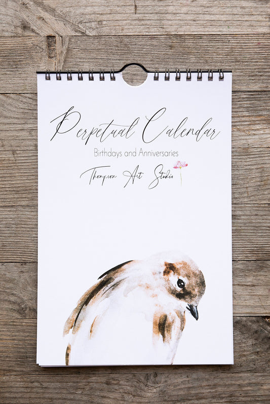 Perpetual Calendar, Bird Motif